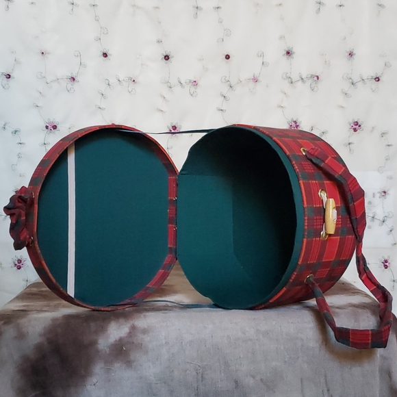 Vintage Tartan Plaid Train Case / Box Purse - Picture 4 of 9